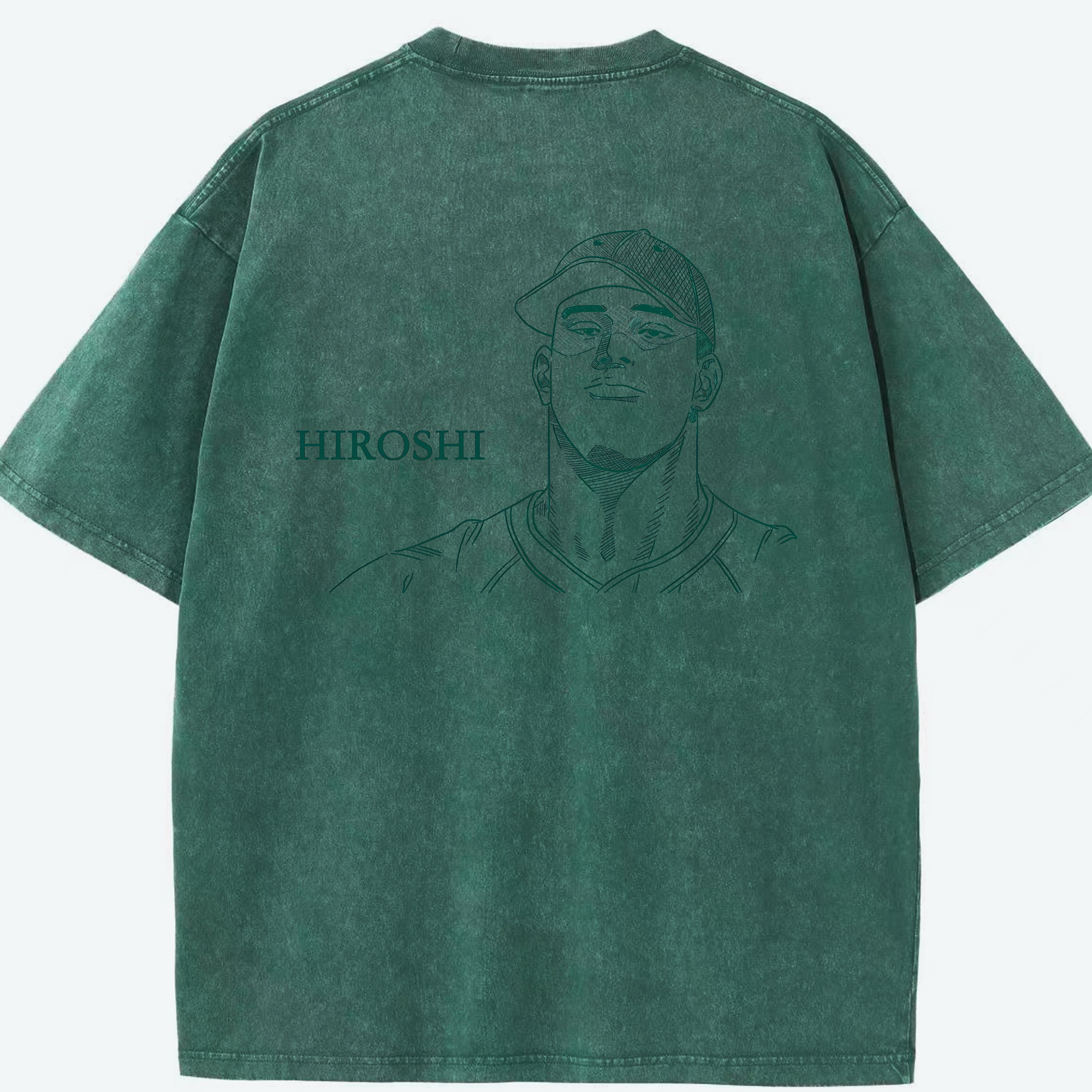 （画像用） SLAM DUNK／スラムダンク 綿100% ヴィンテージ風 半袖Tシャツ（背面プリント）